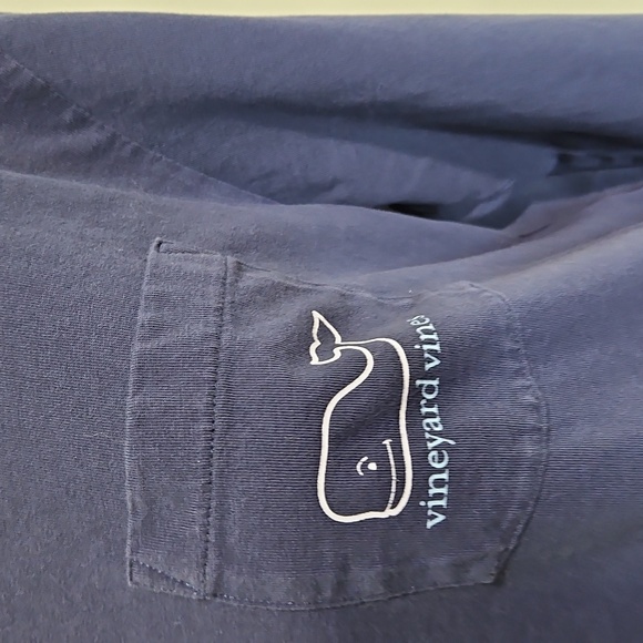 Vineyard Vines Navy Long Sleeve Tee - Picture 2 of 5